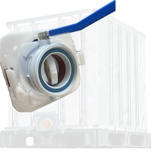 Aran Group BPA-free 50 DN valve close-up