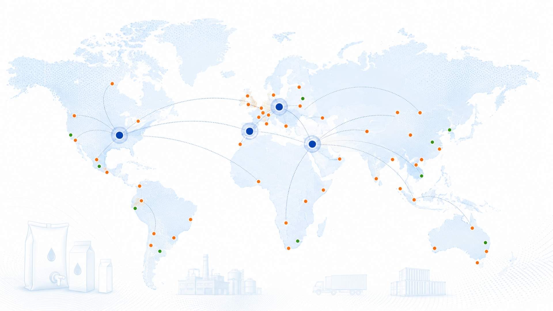 Map of Aran Group global presence