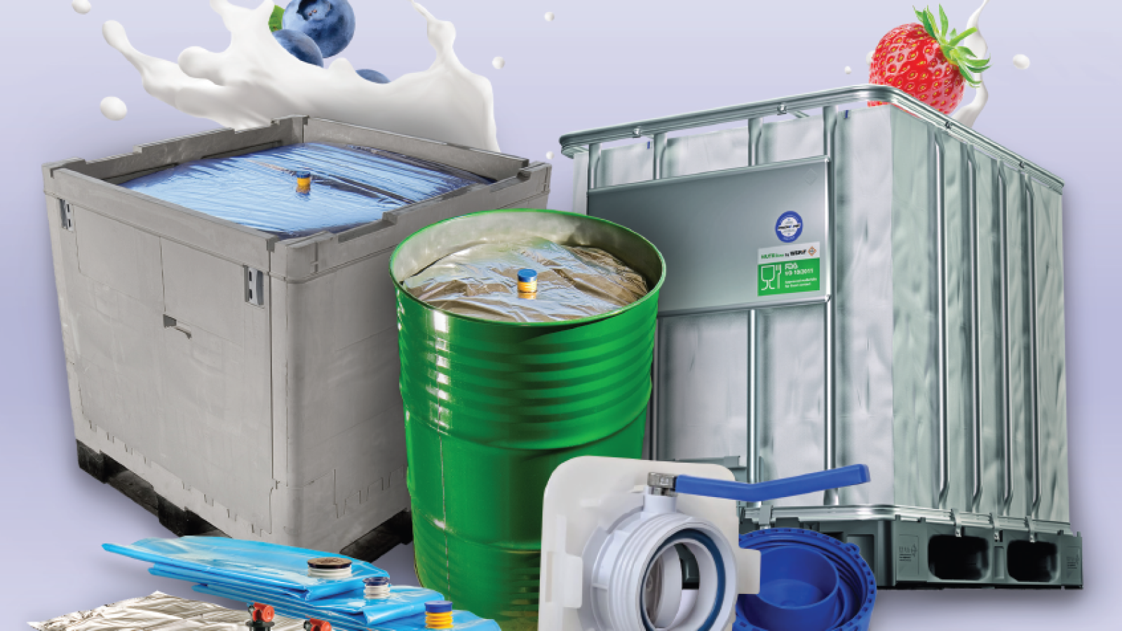 Aran Group liquid packaging solutions: Aseptic IBC, drums, and bags